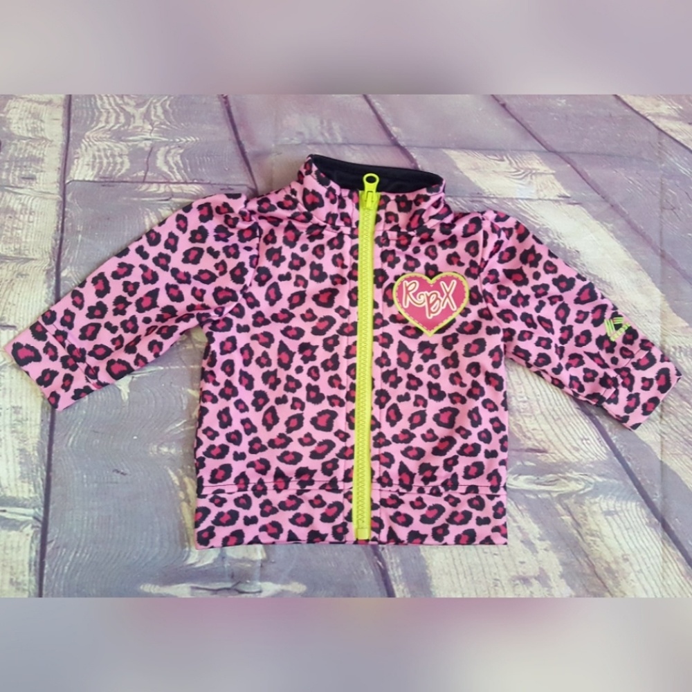 RBX Infant Athletic Jacket Leopard Print Sz 6M